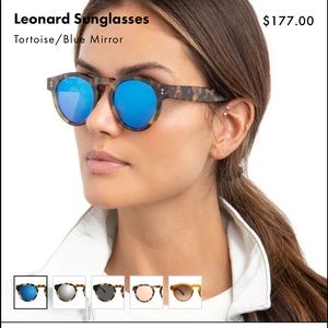 illesteva Leonard sunglasses with blue lenses. Great condition